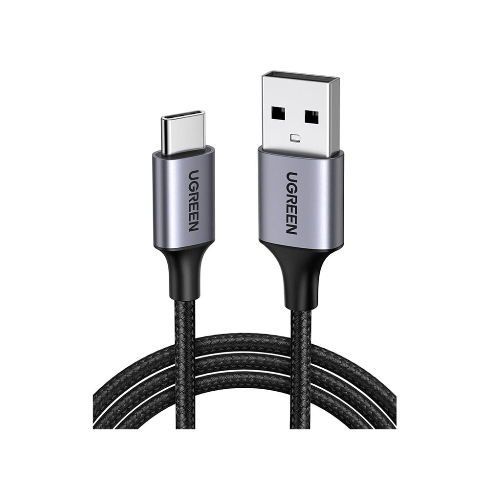 Ugreen USB-A to USB-C Cable Nylon 3M. Black - Image 3